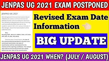 Jenpas ug 2021 exam rescheduled | jenpas ug 2021 exam postponed | jenpas ug 2021 big update |