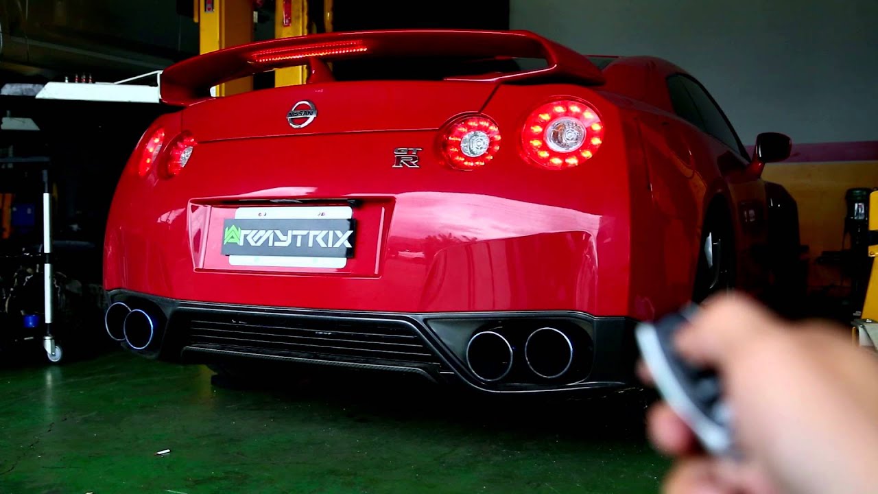 Nissan GT-R R35 w/ Armytrix full Titanium Performance Valvetronic ...