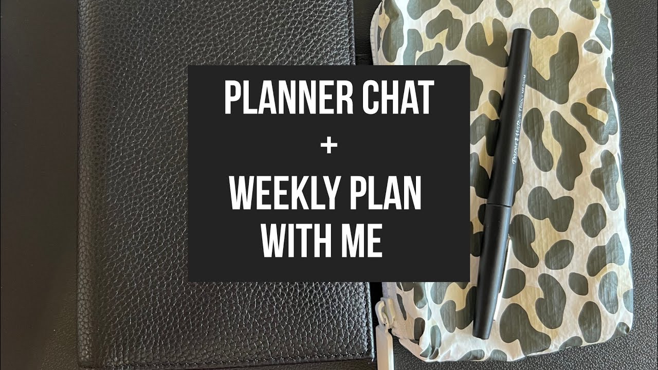 Planner Chat - Weekly Plan With Me - Pocket Day Designer - Moterm Cover 