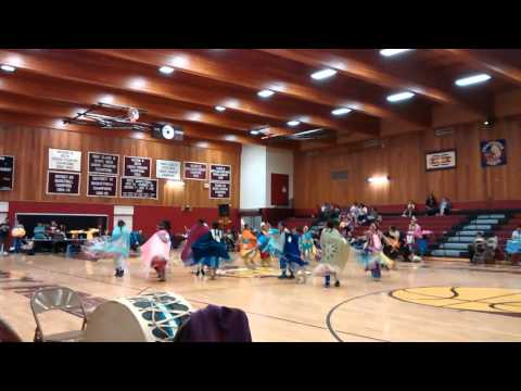 Teca Wacipi at Crazy Horse School Girls 3-5 Fancy Shawl Double beat 2015