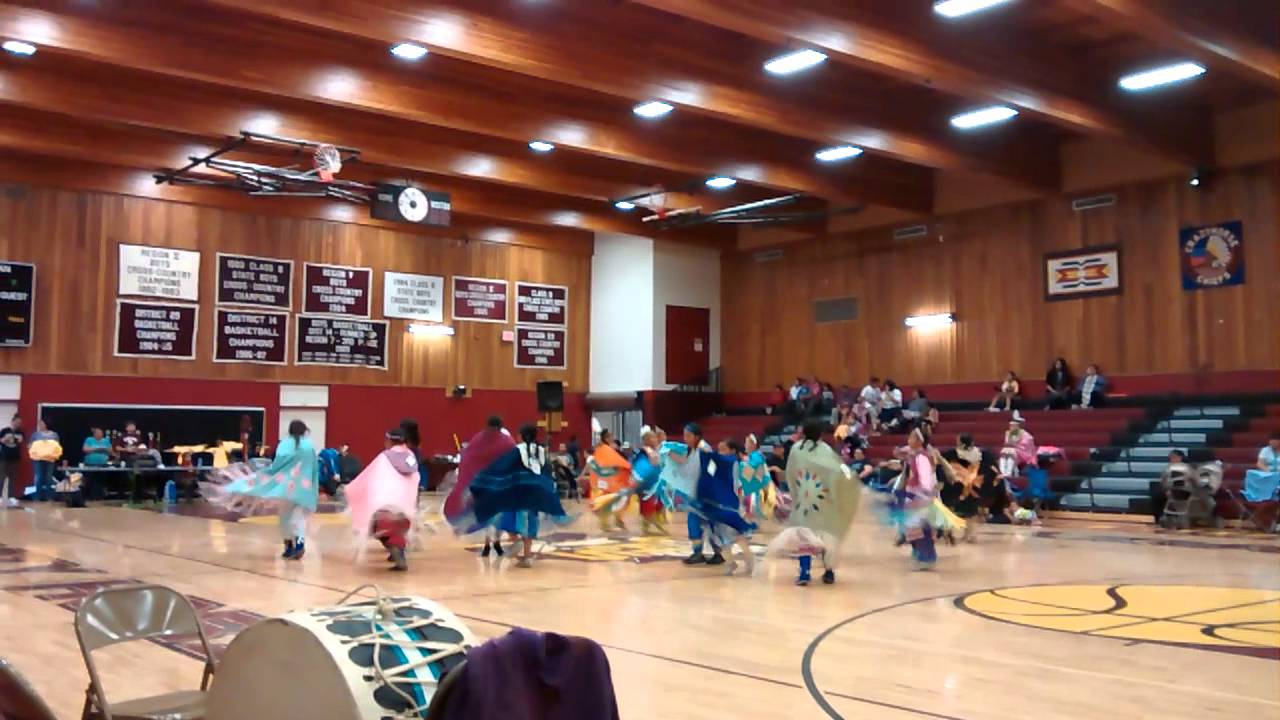 Teca Wacipi at Crazy Horse School Girls 35 Fancy Shawl Double beat