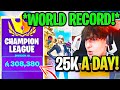 300,000 Arena Point Player *SHOCKED* ENTIRE Fortnite COMMUNITY with WORLD RECORD!