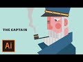 Illustrator Tutorial - Captain Flat Design Character (Illustrator Character Design Tutorial)