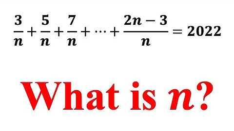 Can you find the value of n?