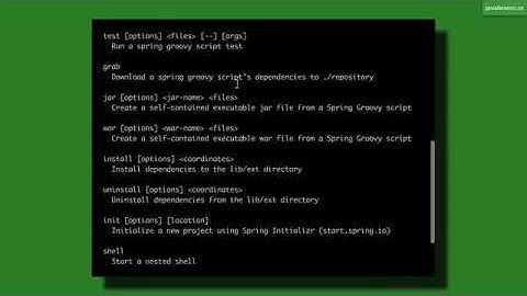 Spring Boot Quick Start 23   Using Spring Boot CLI 1
