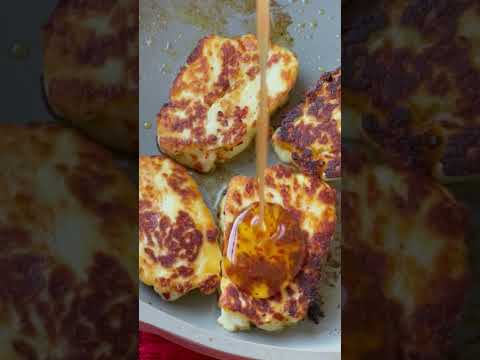 Delicious cheese recipe- Honey Glazed Halloumi by DemthePesc