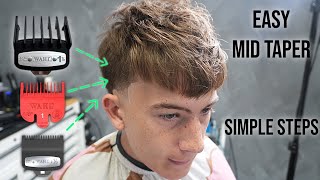 Mid Taper For Dummies 💈🔥| Mid Taper With Textured Crop |Easy To Follow ✅
