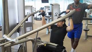 Super Set for Back ( Cybex seated row & Lat pull down machine)
