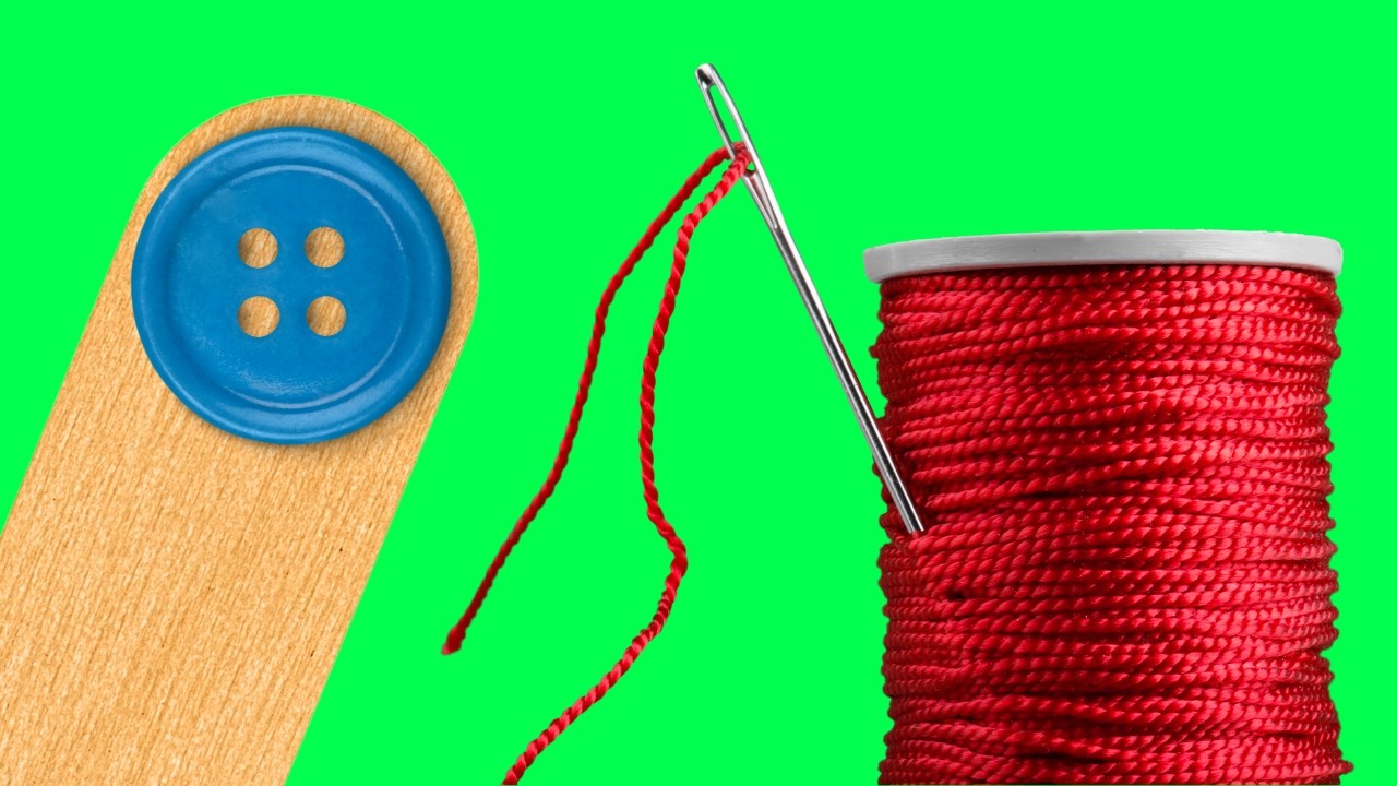 Threading Sample Stick The Easiest Way to Thread a Needle | DIY Wooden Stick Threader - YouTube