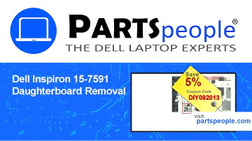 Dell Inspiron 15-7591 (P83F001) Daughterboard How-To Video Tutorial
