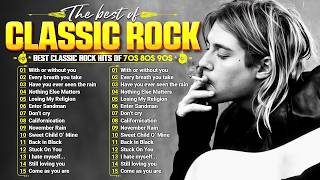 Top 500 Classic Rock Songs 70s 80s 90s ⚡ Queen, Guns N' Roses, Metallica, AC/DC, Aerosmith, Bon Jovi