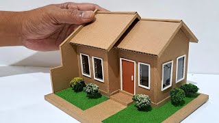 MAKING A MINIATURE HOUSE FROM CARDBOARD #173 MINIMALIST HOUSE