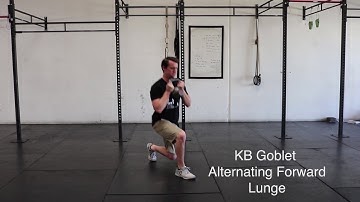 Kettlebell Goblet Alternating Forward Lunge Clip