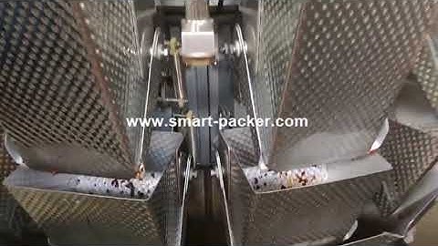 Spicy meat multi head combination weighing filling machine food meat weighing heads filling equipmen