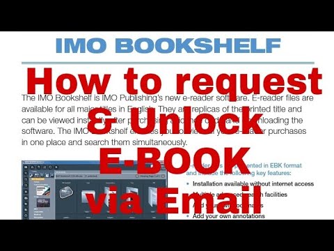 How to Request Licensed code for E-book in Voyager 8 & Unlock E-book IMO bookshelf via EMAIL