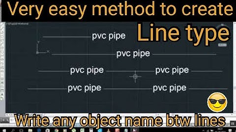 How to make Line Type (Line with Text)