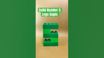 Build number 5 lego duplo for Toddlers 3 years old.  #legoduplo #learningnumbers #5 #3yearsold