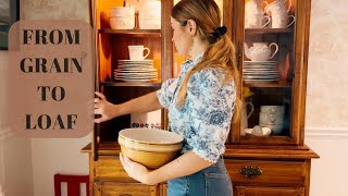 Freshly Milled Sourdough Bread 🤎 | Cozy Homemaking & Kitchen 🕯️