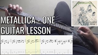 Metallica - One FULL Guitar Lesson Point-of-View With Tab | PoV