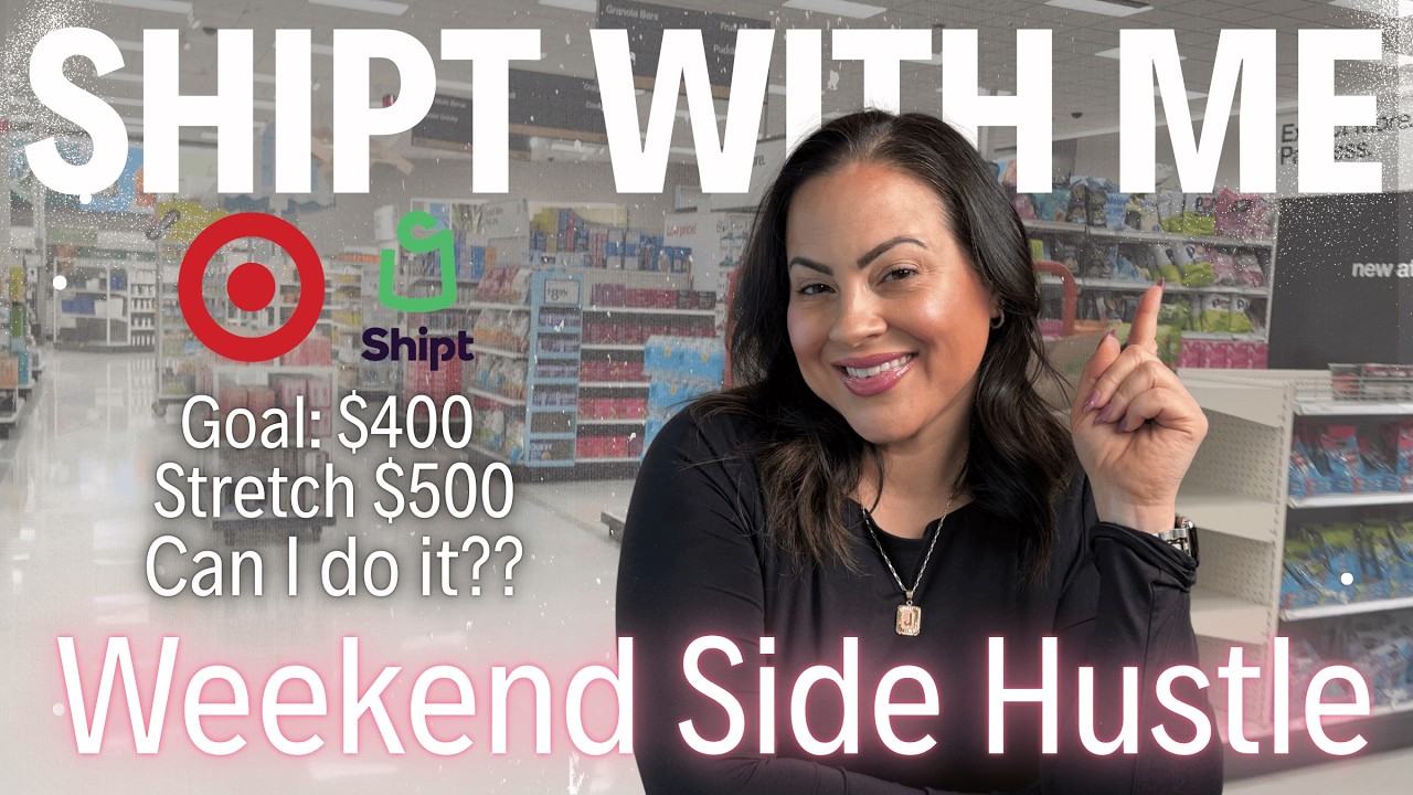 Shipt with Me! What I made with my weekend side hustle - Goal was $400. Debt Pay off Journey Money