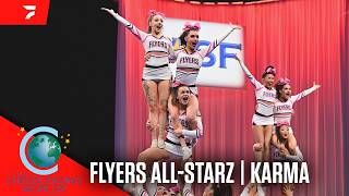 Flyers All Starz  Karma - 2026 The Cheerleading Worlds Semis - FULL ROUTINE WITH MUSIC