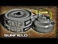 Полезные товары из Китая/Набор посуды для туризма и рыбалки Sunfield