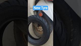 How to change scooter/bike tyre at home #home #mechanic #diy #tyrefitting #mrf #howto #replacement
