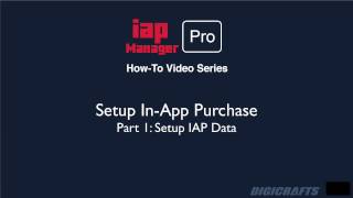 IAP Manager Pro: Setup In-App Purchase Part I