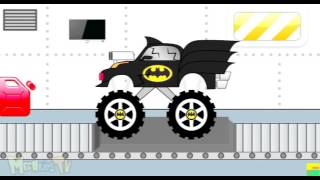 Xe Batman người dơi,xe tải quái vật,xưởng sửa chửa xe quái vật,video dành cho trẻ em screenshot 4