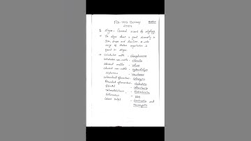 PG-TRB BOTANY#Unit 1 algae notes#part 1