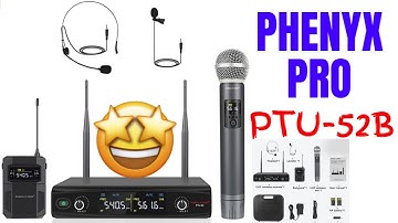 Phenyx Pro PTU-52B Review UHF Wireless Microphone System