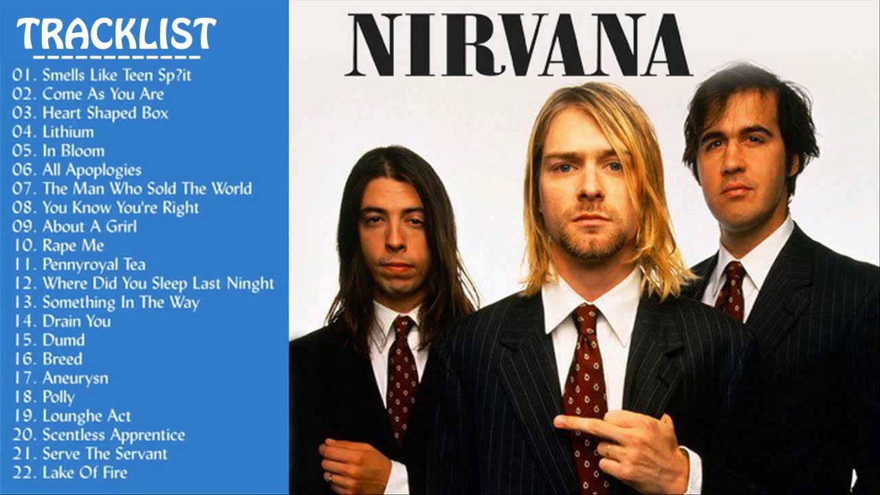 Nirvana Playlist All Time The Very Best Of Nirvana Greatest Hits
