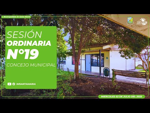 Sesión Concejo N°19 del 02 de Julio de 2025