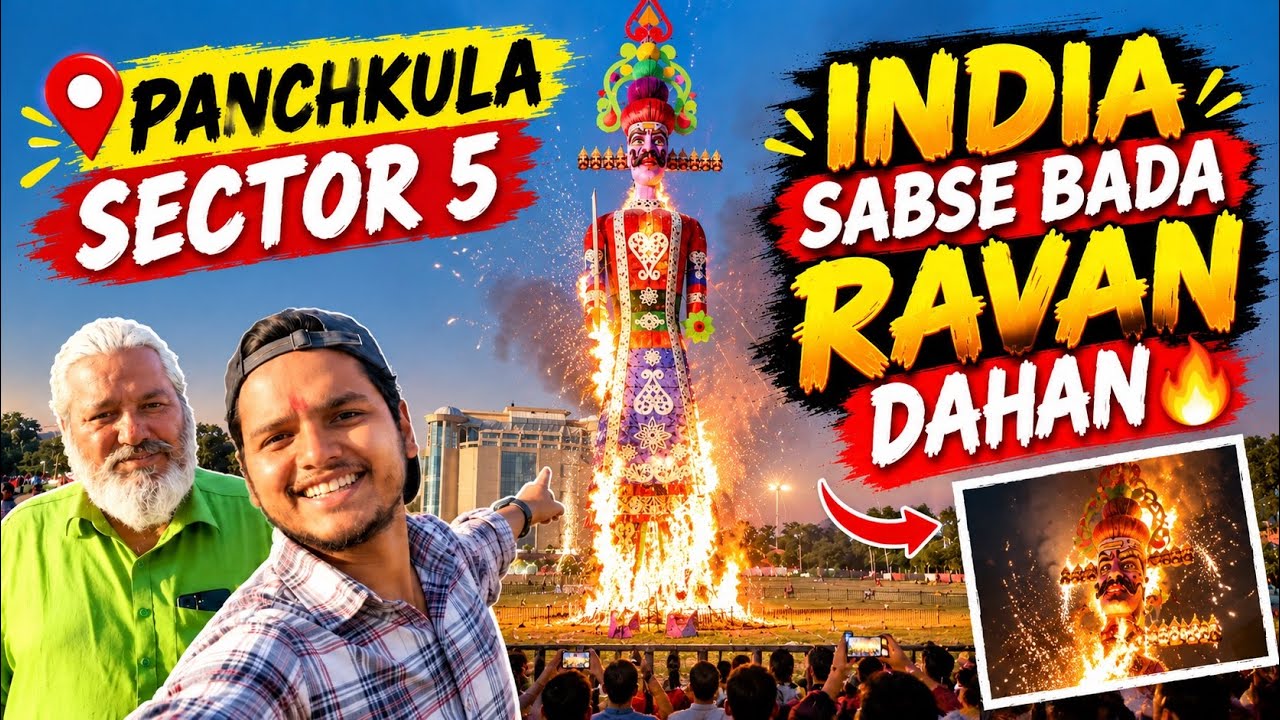 Dussehra 2026: World's Tallest Ravana Built in Panchkula!