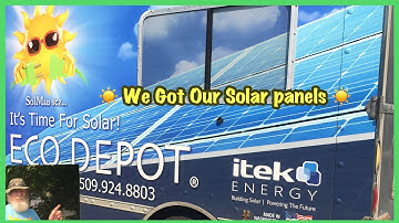 🌞 Shuttle Bus Conversion - We Got Our Solar Panels 🌞 Ep35