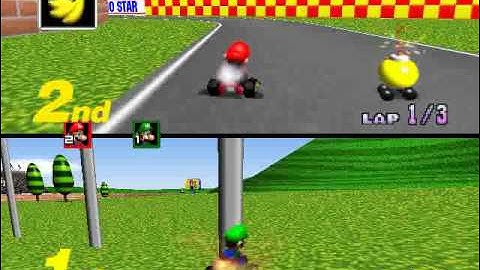Mario Kart 64 GameShark - Backwards Race