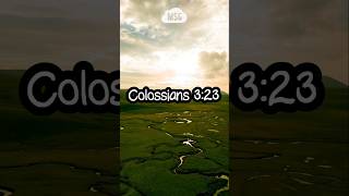 A Bible verse to inspire you 😇 Colossians 3:23