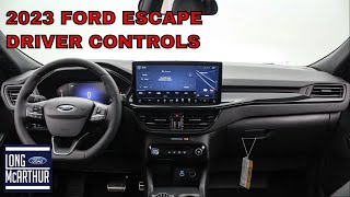 2023 Ford Escape Driver Controls Overview