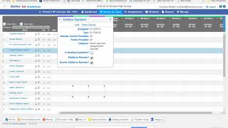 Entering Score into Aeries Gradebook