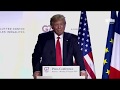 President Trump Participates in a Joint Press Conference with the President of France