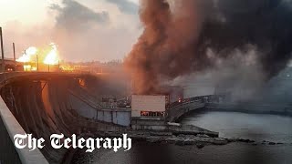 Dnipro dam hit as Russia launches strikes across Ukraine