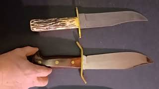 Bear and Son American Damascus Bowie Knife vs. W49 Western!