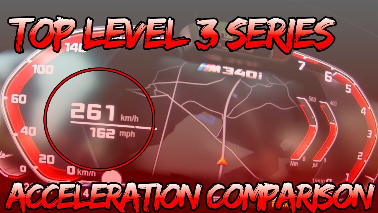 BMW 3 Series Acceleration - Top Level non M3 - YouTube
