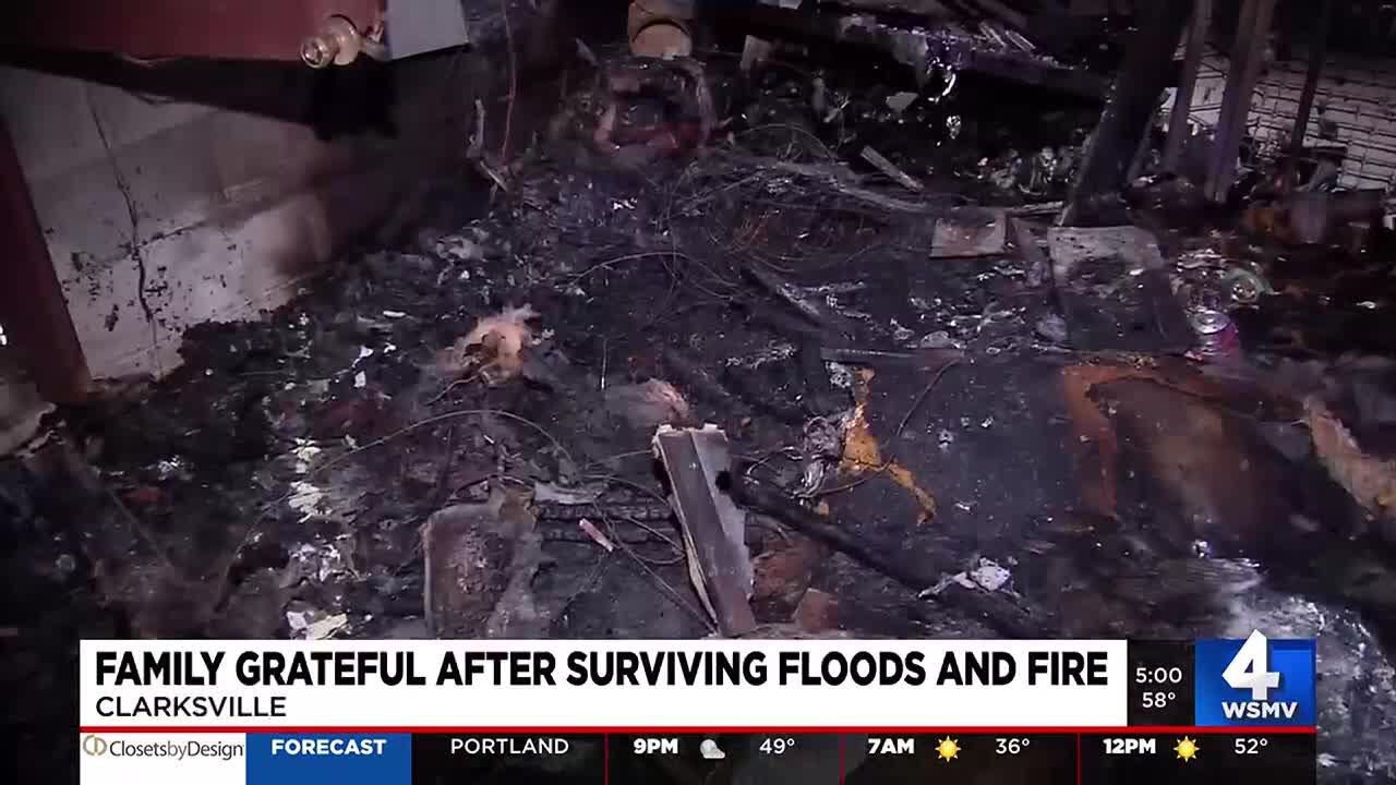 Clarksville family’s dog survives house fire after being trapped inside ...