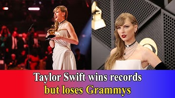 Taylor Swift wins records but loses Grammys || Celebrity Habits 24h ||