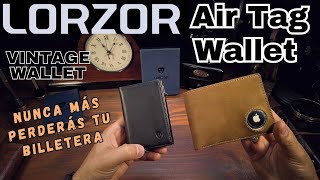 LORZOR WALLET | NUNCA MÁS PERDERÁS TU BILLETERA!! CARTERA EDC |  Retro Minimalist Air Tag Wallet