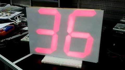 7 segment diplay face