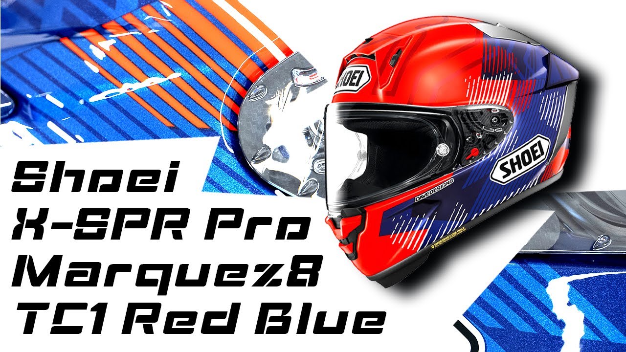 Shoei X-SPR Pro Marquez8 TC1 ヘルメット レッド ブルー | MotoStorm [jp]