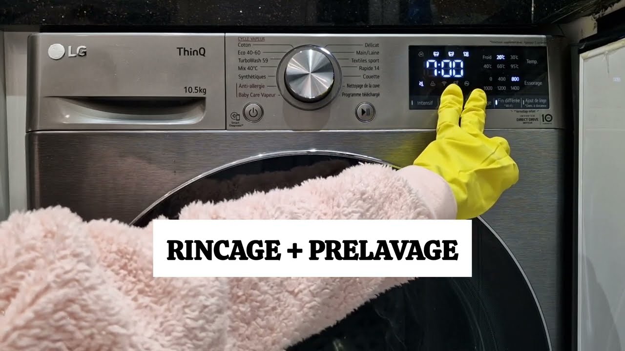 كيفية استخدام اله التصبين 10.5KG LG وشرح مفصل لجميع برامجها، غزالة مشاءلله والبروجرامات فيها واعرين