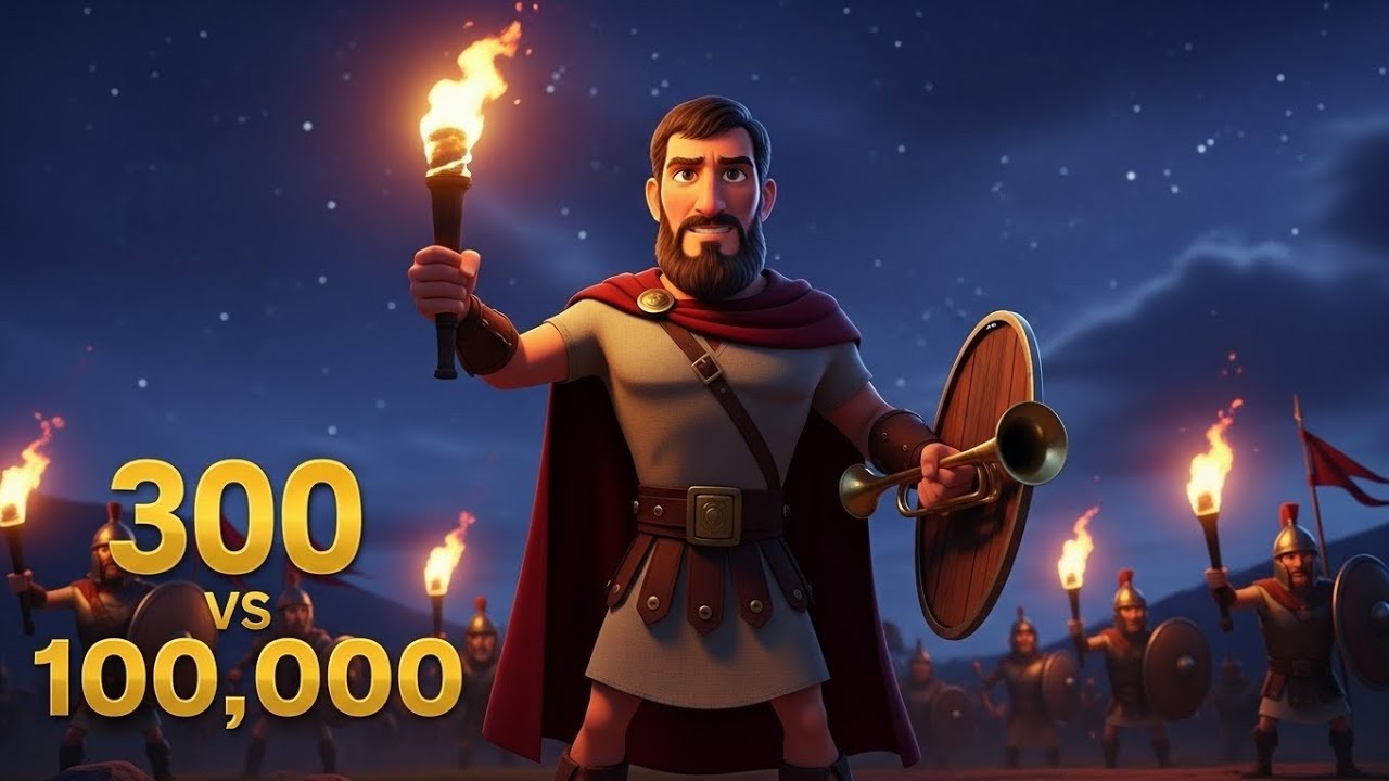 300 vs Thousands: God’s Impossible Plan | Story of  Gideon | Animated Bible Story